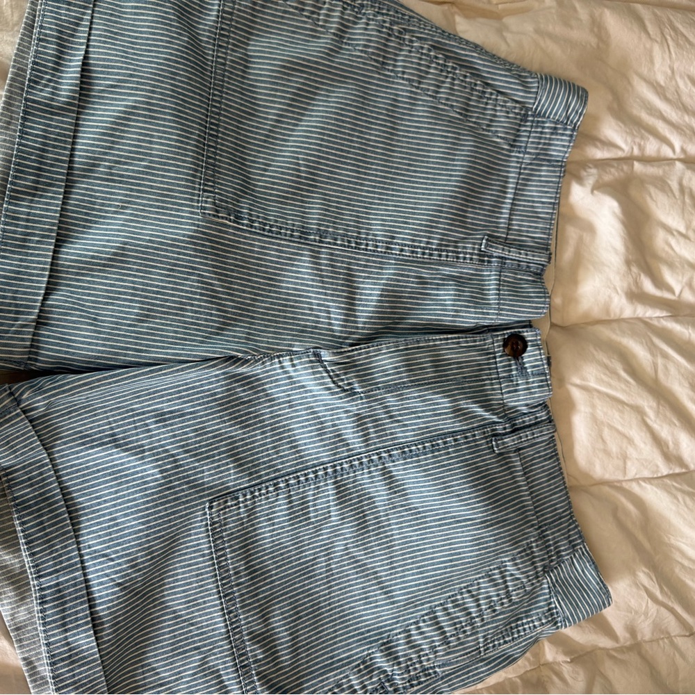 GAP Blue and White Striped Shorts
